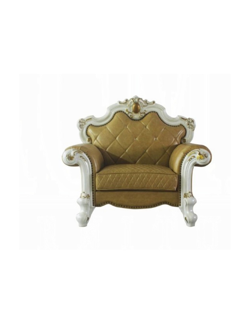 58210 Acme Butterscotch Pearl Finish Living Room Picardy Collection by Acme Furniture