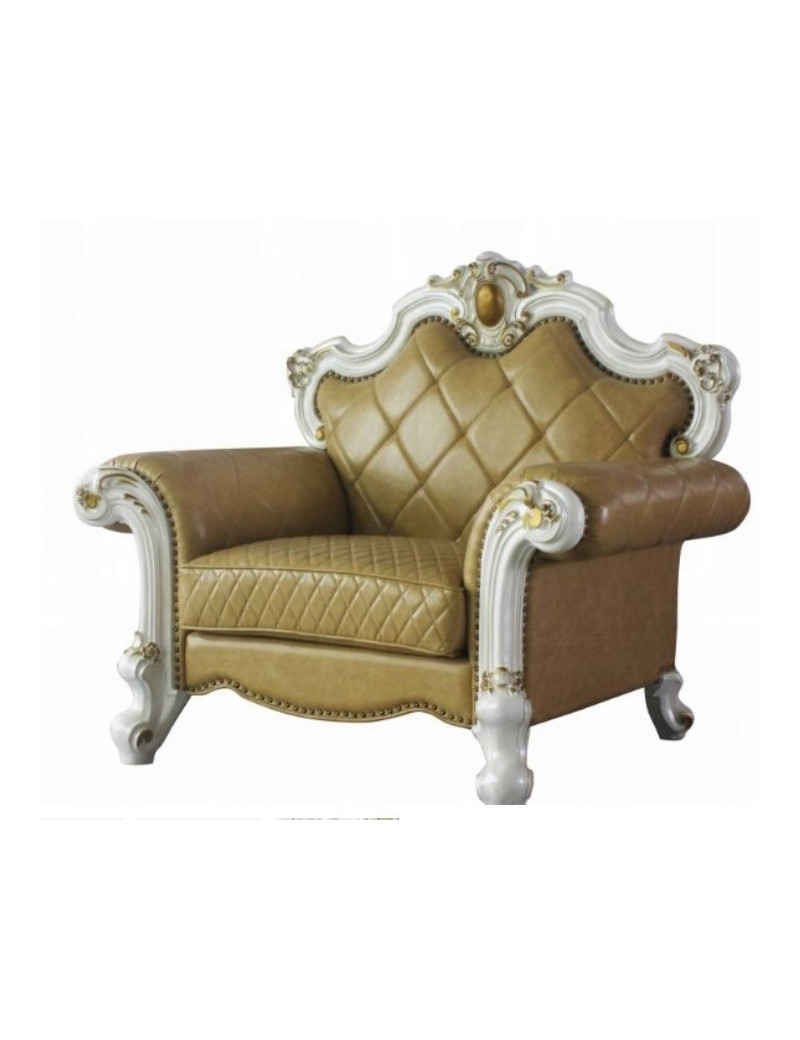58210 Acme Butterscotch Pearl Finish Living Room Picardy Collection by Acme Furniture