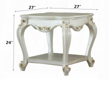 58210 Acme Butterscotch Pearl Finish Living Room Picardy Collection by Acme Furniture