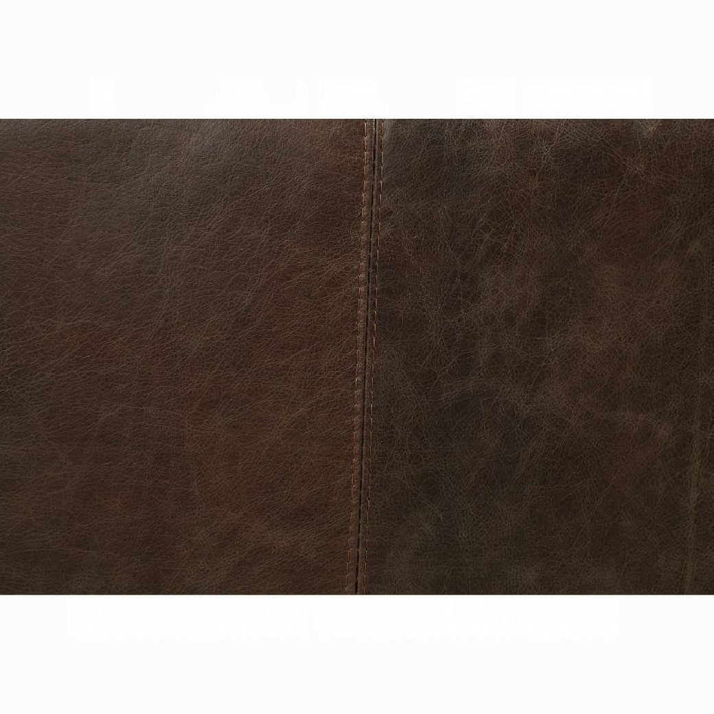 52480 Distress Chocolate Top Grain Leather Contemporary Acme Furniture Collections