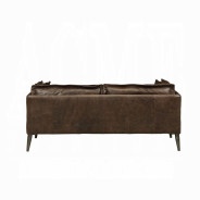 52480 Distress Chocolate Top Grain Leather Contemporary Acme Furniture Collections
