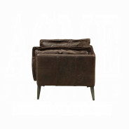 52480 Distress Chocolate Top Grain Leather Contemporary Acme Furniture Collections