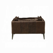 52480 Distress Chocolate Top Grain Leather Contemporary Acme Furniture Collections