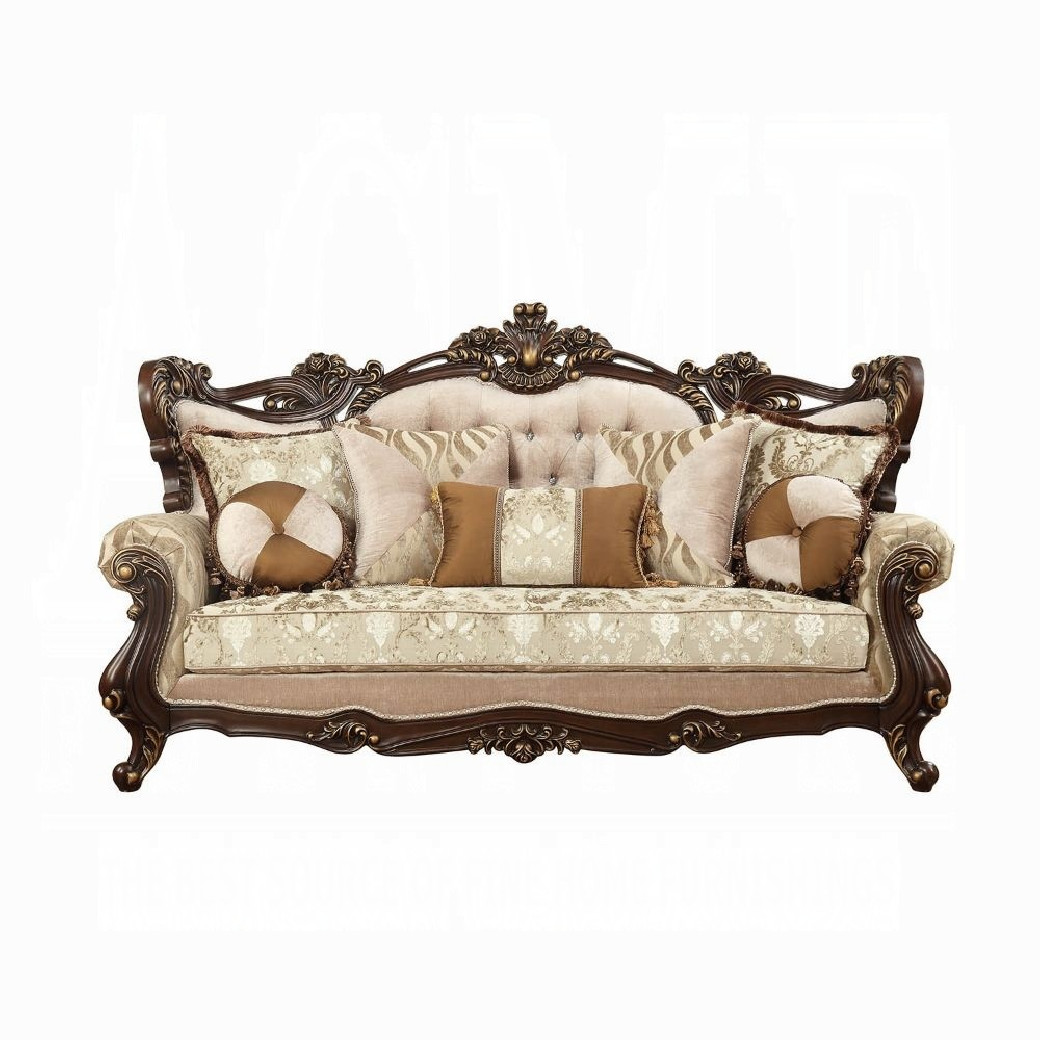51050 Fabric / Walnut Finish Living Room Shalisa Collection by Acme Furniture