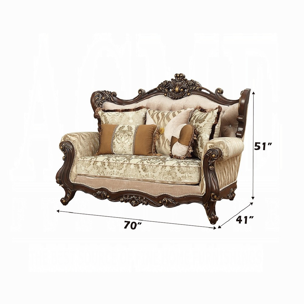 51050 Fabric / Walnut Finish Living Room Shalisa Collection by Acme Furniture