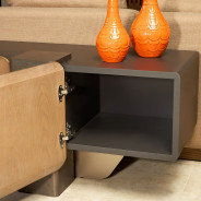 Media Cabinet Saddle Brown Finish Bristol Point Collection By Michael Amini LFR-BSTL081-226