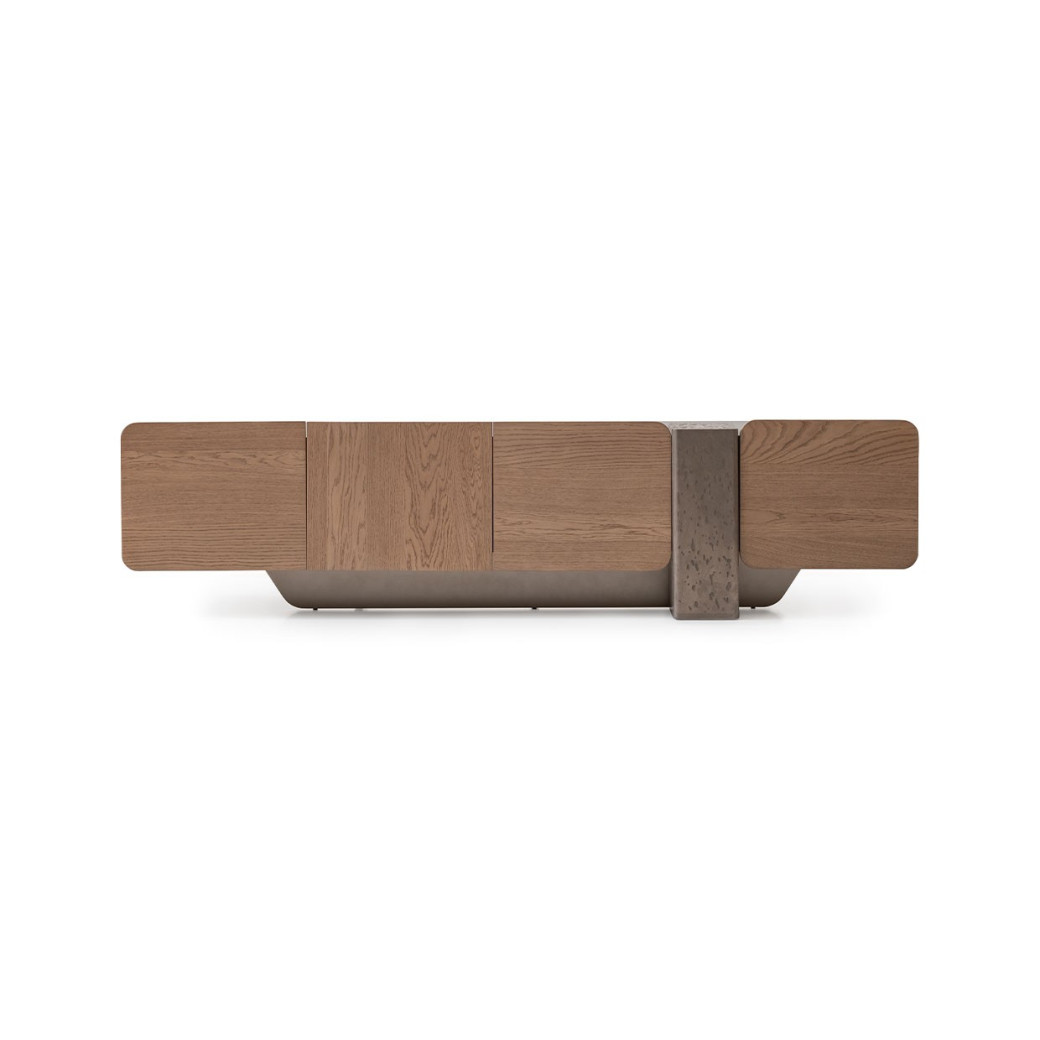 Media Cabinet Saddle Brown Finish Bristol Point Collection By Michael Amini LFR-BSTL081-226