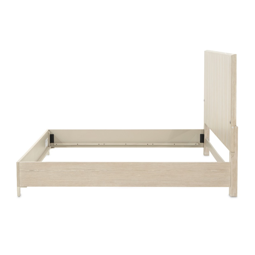 Queen Bed with LED Lights Sand Finish Lotus Bay Collection By Michael Amini  9030000QN3-138