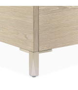 Queen Bed with LED Lights Sand Finish Lotus Bay Collection By Michael Amini  9030000QN3-138
