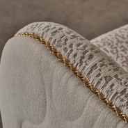 Chair Biscotti Ivory Gold Finish Gineverra Collection By Michael Amini LFR-GNVA835-BSC-839