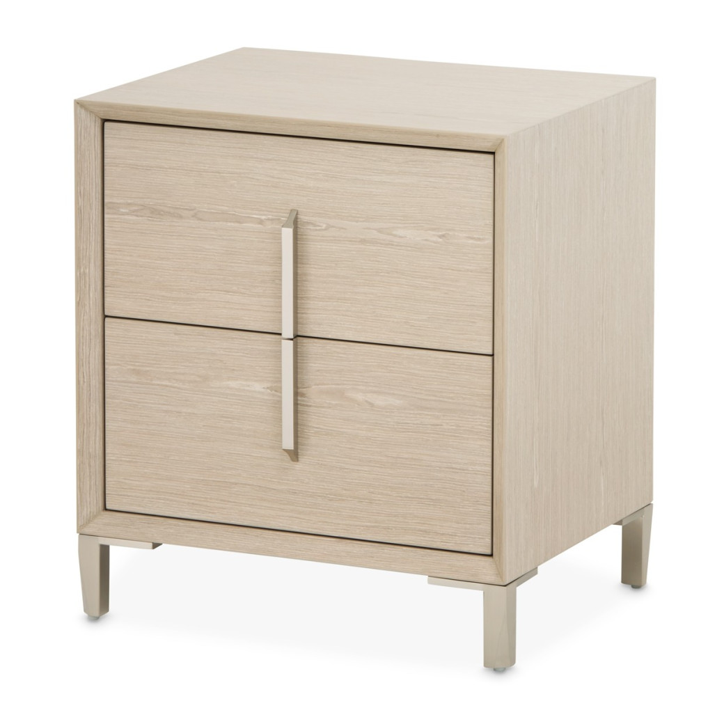 Small Nightstand Sand Finish Lotus bay Collection By Michael Amini 9030040-138