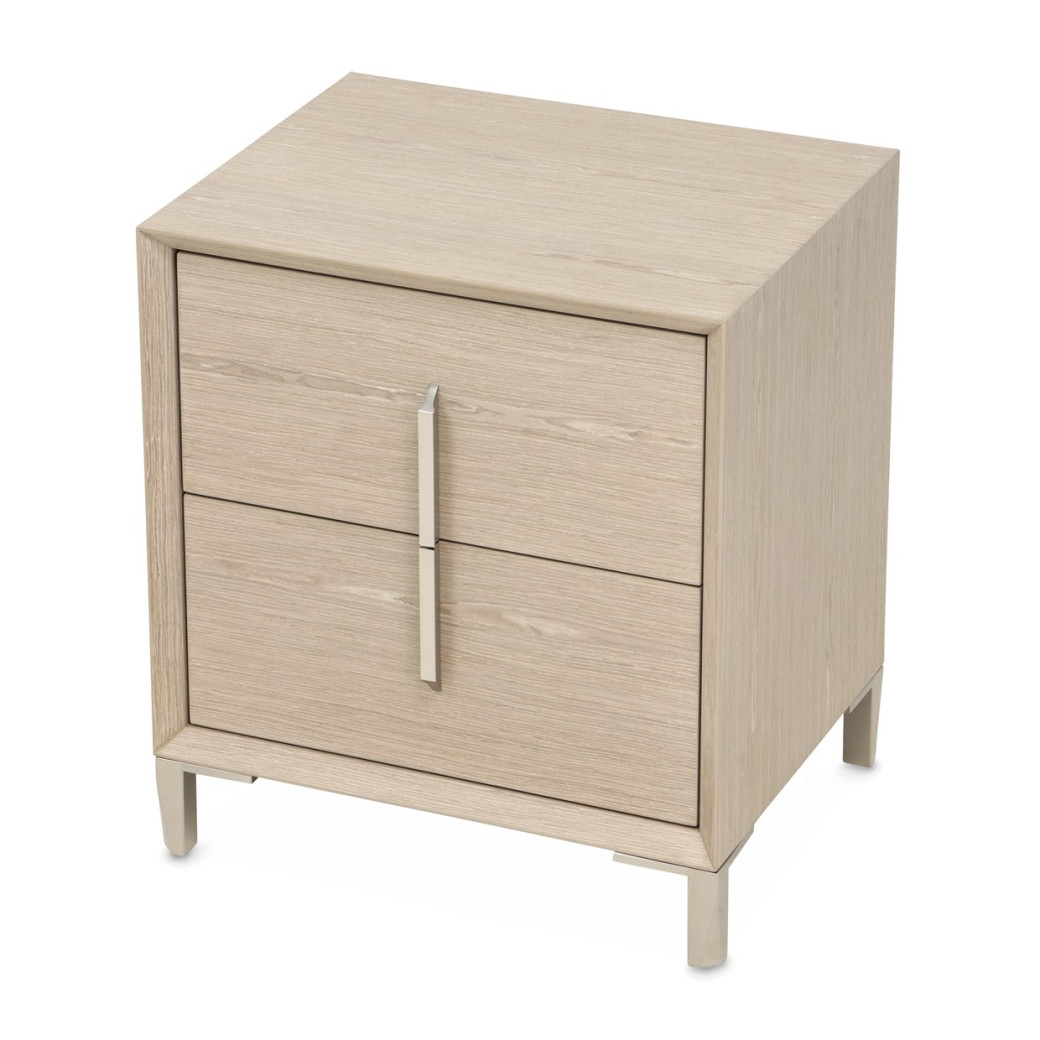 Small Nightstand Sand Finish Lotus bay Collection By Michael Amini 9030040-138