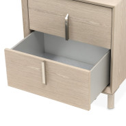 Small Nightstand Sand Finish Lotus bay Collection By Michael Amini 9030040-138
