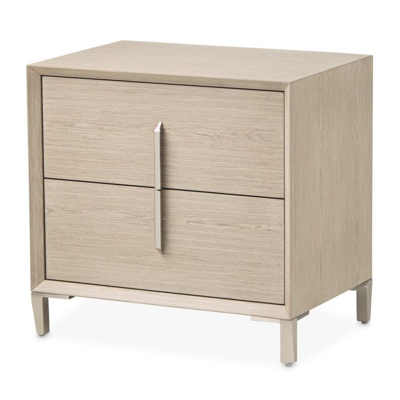 Large Nightstand Sand Finish Lotus bay Collection By Michael Amini 9030042-138