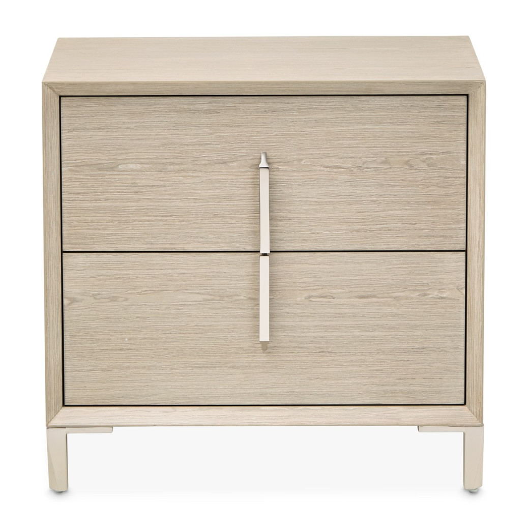 Large Nightstand Sand Finish Lotus bay Collection By Michael Amini 9030042-138