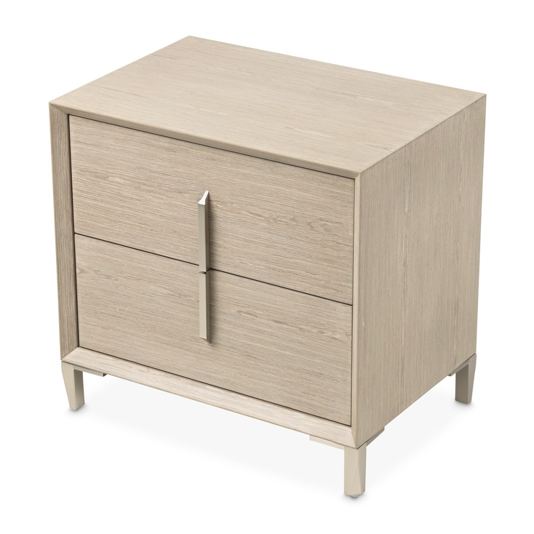 Large Nightstand Sand Finish Lotus bay Collection By Michael Amini 9030042-138