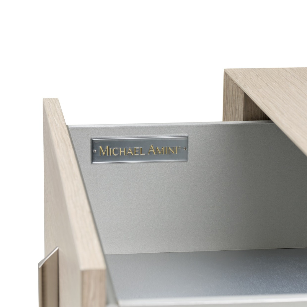 Large Nightstand Sand Finish Lotus bay Collection By Michael Amini 9030042-138
