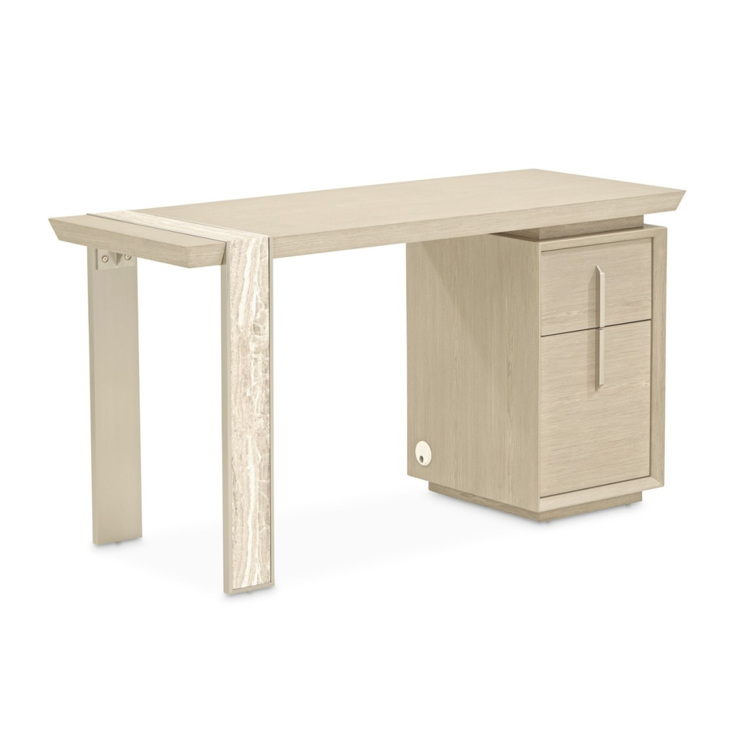 Vanity Desk  Sand Finish Lotus bay Collection By Michael Amini 9030277-138