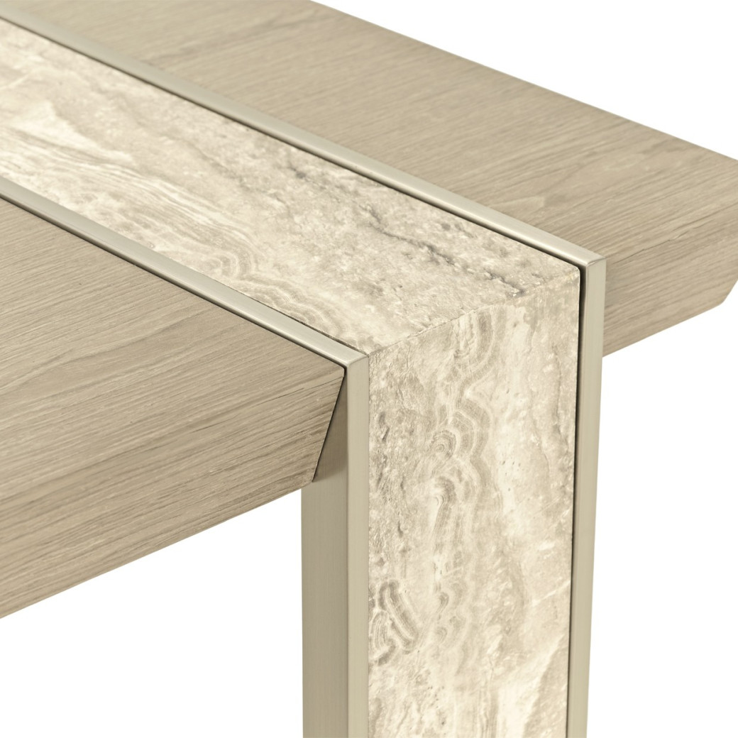 Vanity Desk  Sand Finish Lotus bay Collection By Michael Amini 9030277-138