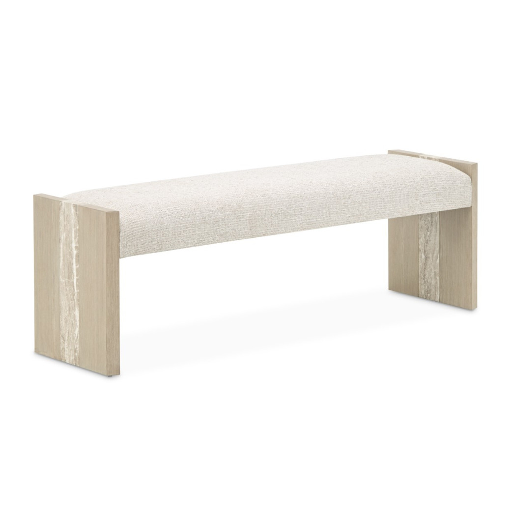 Accent Bench Sand Bench Lotus Bay Collection by Michael Amini 9030904-138