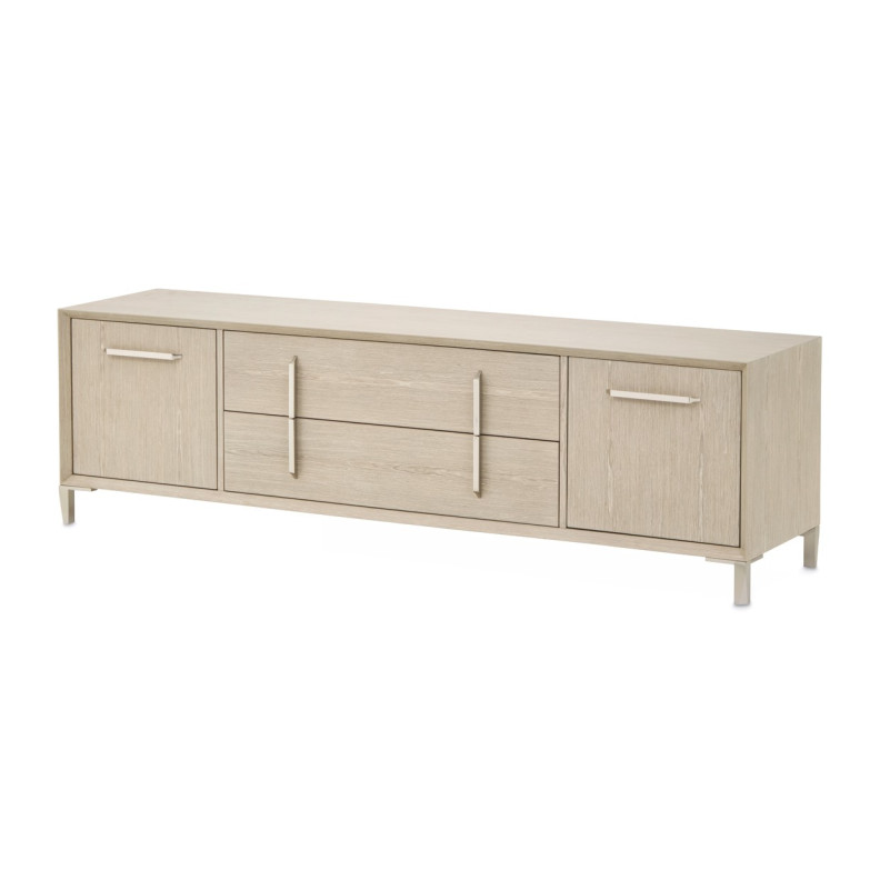 TV Console Sand Finish Lotus Bay Collection By Michael Amini 9030081-138