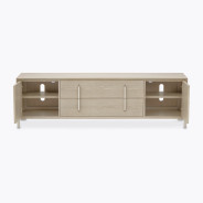 TV Console Sand Finish Lotus Bay Collection By Michael Amini 9030081-138