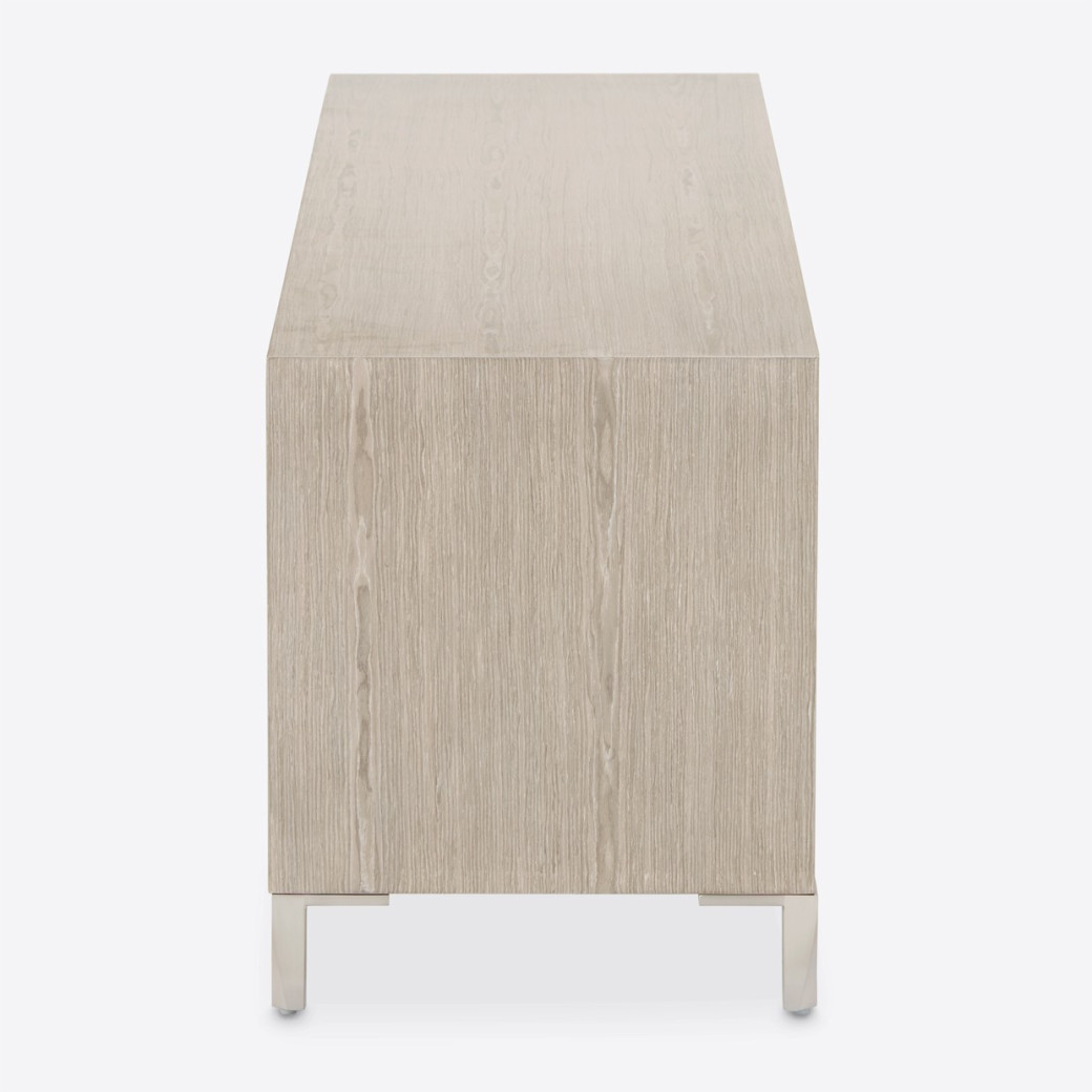 TV Console Sand Finish Lotus Bay Collection By Michael Amini 9030081-138