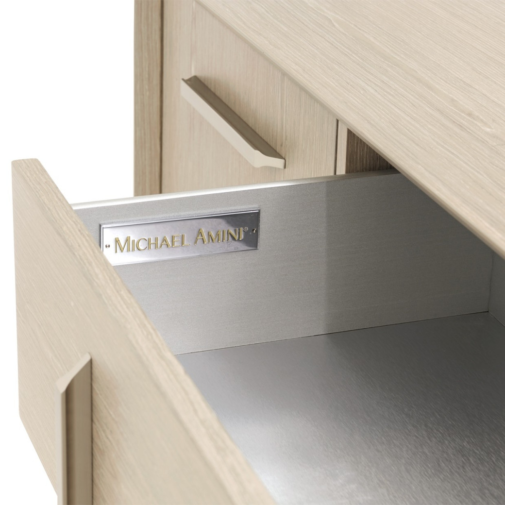 TV Console Sand Finish Lotus Bay Collection By Michael Amini 9030081-138