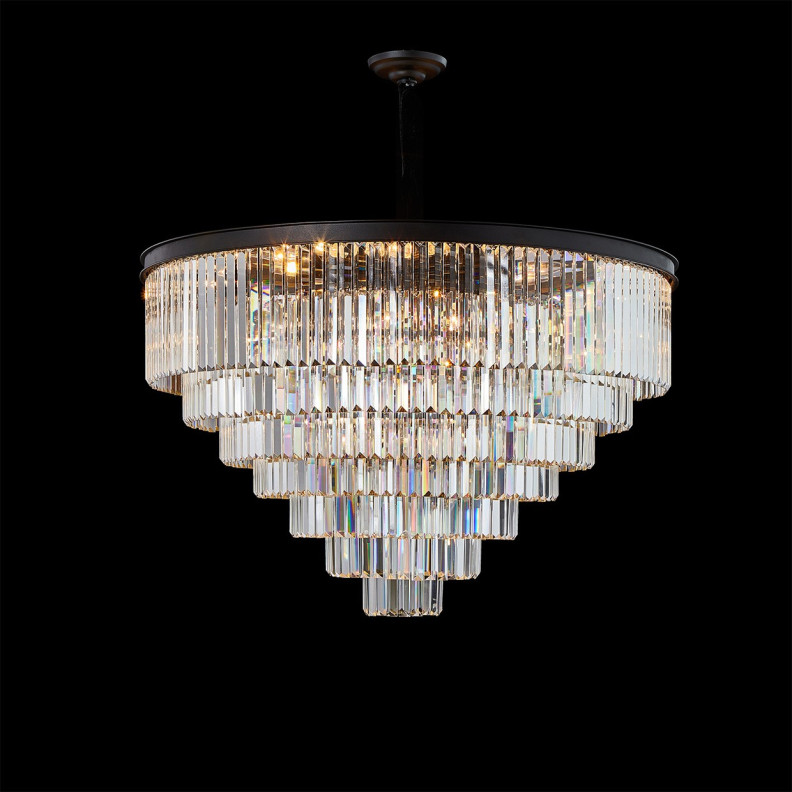 T-CH1035-28CLR Allure 28-Light Round LED Chandelier by Michael Amini