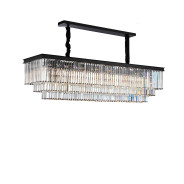LT-CH1036-20CLR Allure 20-Light Rectangular LED Chandelier By Michael Amini