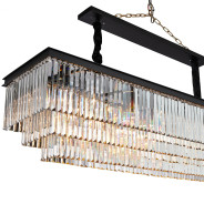 LT-CH1036-20CLR Allure 20-Light Rectangular LED Chandelier By Michael Amini