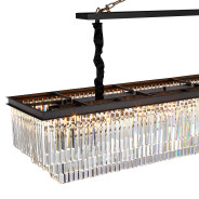 LT-CH1036-20CLR Allure 20-Light Rectangular LED Chandelier By Michael Amini