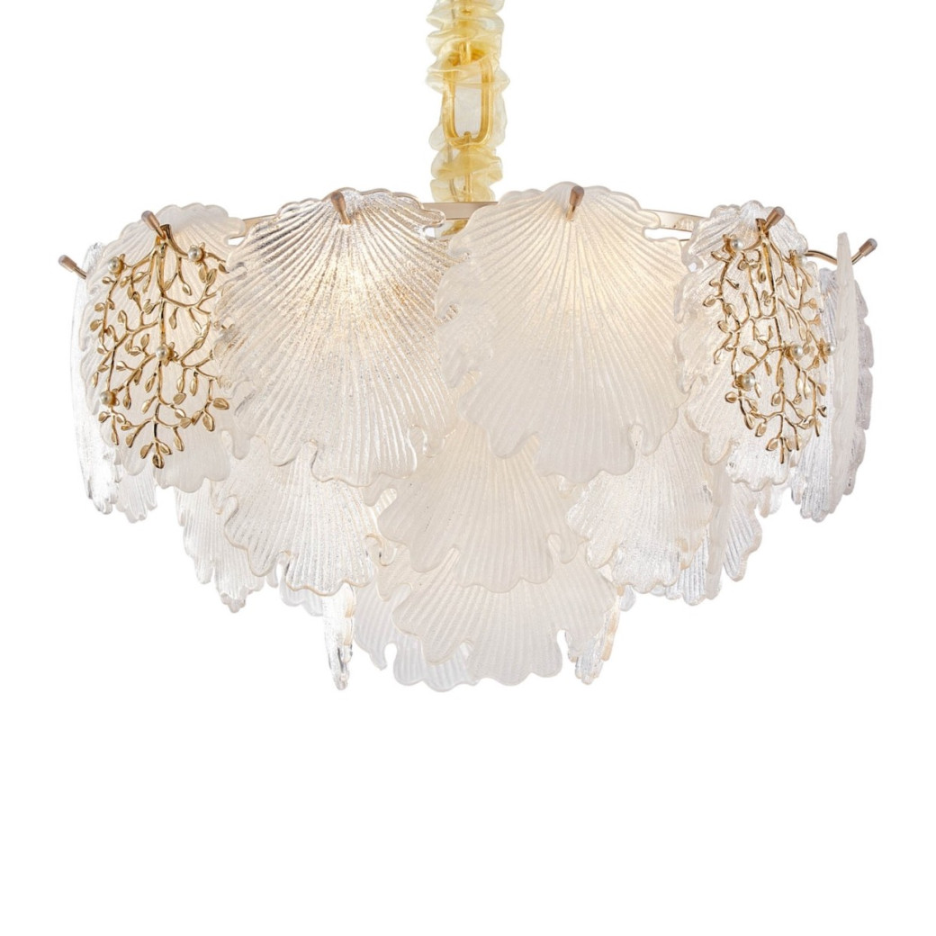 LT-CH1075GLD-7CLR Almara 7-Light Chandelier - Gold By Michael Amini