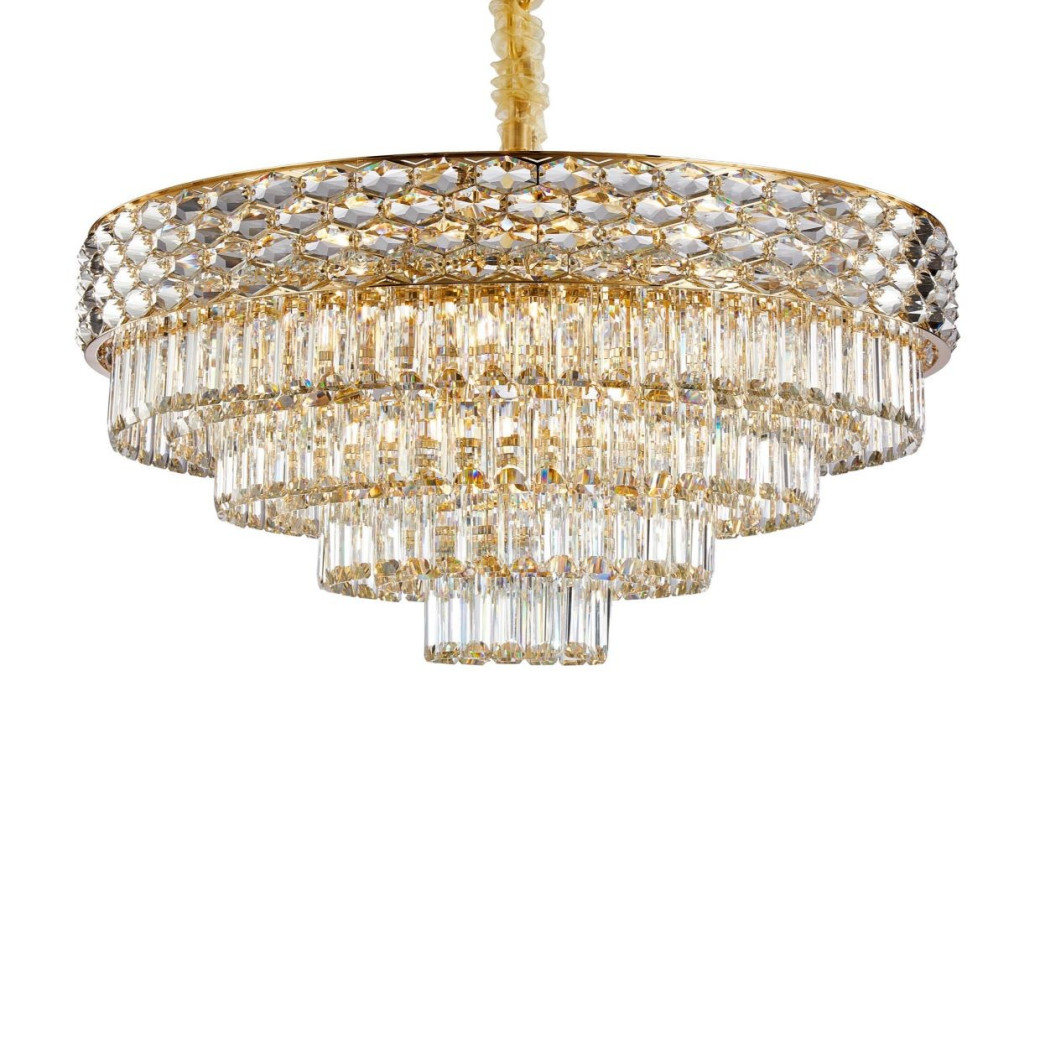 LT-CH1072GLD-21CLR Aurelia 21-Light Chandelier - Gold by Michael Amini