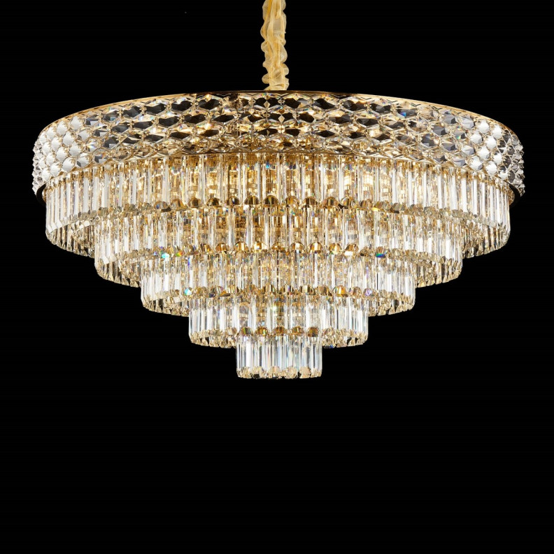 LT-CH1073GLD-28CLR Aurelia 28-Light Chandelier - Gold by Michael Amini