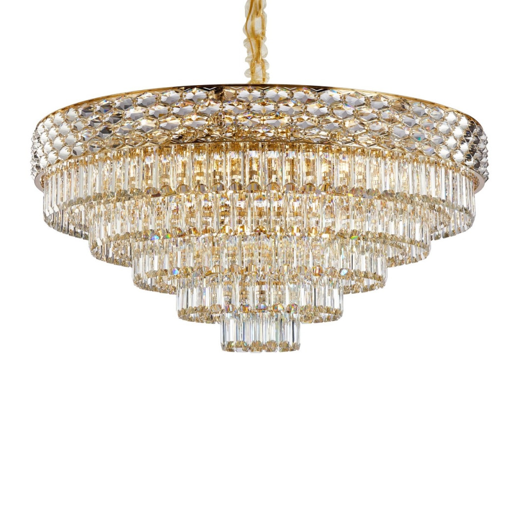 LT-CH1073GLD-28CLR Aurelia 28-Light Chandelier - Gold by Michael Amini