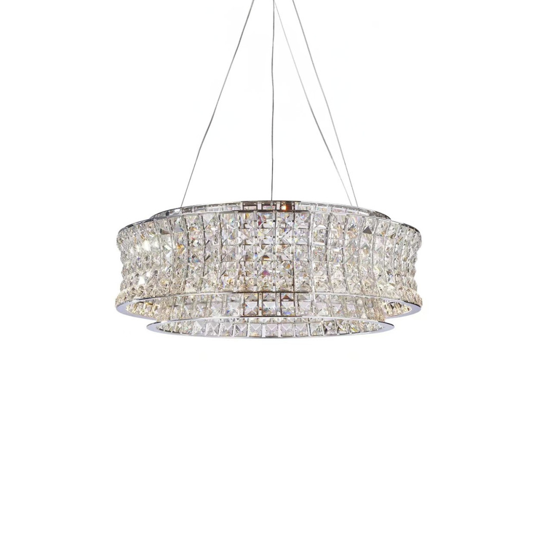 LT-CH1029CRM-CLR Galaxy Round 24 LED Chandelier- Chrome by Michael Amini