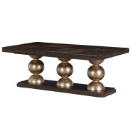Rectangular Dining Table Medium Espresso Finish West Kensington Collection By Michael Amini
