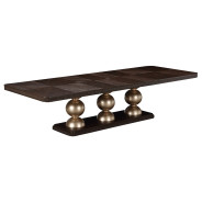Rectangular Dining Table Medium Espresso Finish West Kensington Collection By Michael Amini