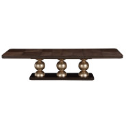 Rectangular Dining Table Medium Espresso Finish West Kensington Collection By Michael Amini