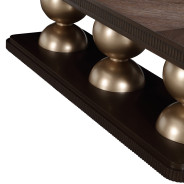 Rectangular Dining Table Medium Espresso Finish West Kensington Collection By Michael Amini