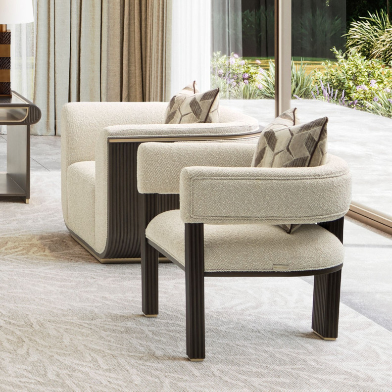 Accent Chair West Kensington Collection by Michael Amini  9096834-BUFF-417