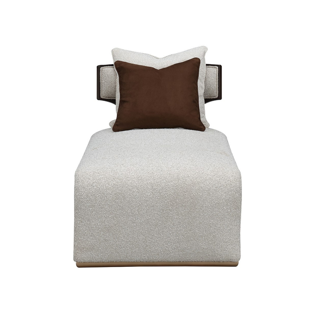 Chaise Medium Espresso west Kensington Collection By Michael Amini 9096841-BUFF-417