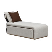 Chaise Medium Espresso west Kensington Collection By Michael Amini 9096841-BUFF-417