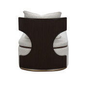 Chaise Medium Espresso west Kensington Collection By Michael Amini 9096841-BUFF-417