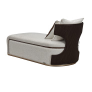 Chaise Medium Espresso west Kensington Collection By Michael Amini 9096841-BUFF-417