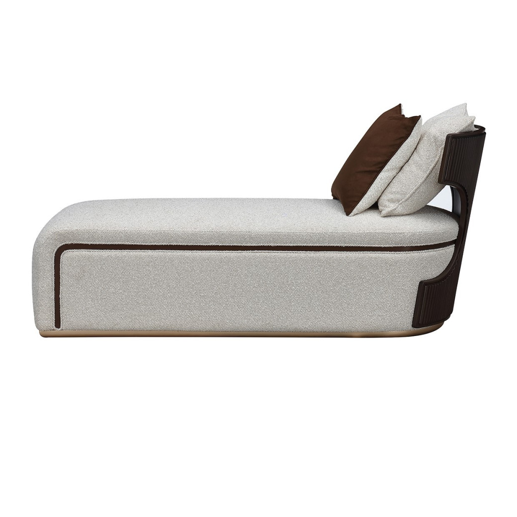 Chaise Medium Espresso west Kensington Collection By Michael Amini 9096841-BUFF-417