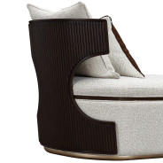 Chaise Medium Espresso west Kensington Collection By Michael Amini 9096841-BUFF-417
