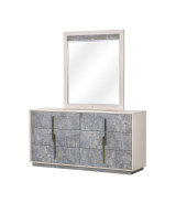 Queen Bed Stone Finish Pavira Collection By Michael Amini 9023012QN03-837