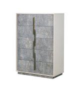 Queen Bed Stone Finish Pavira Collection By Michael Amini 9023012QN03-837